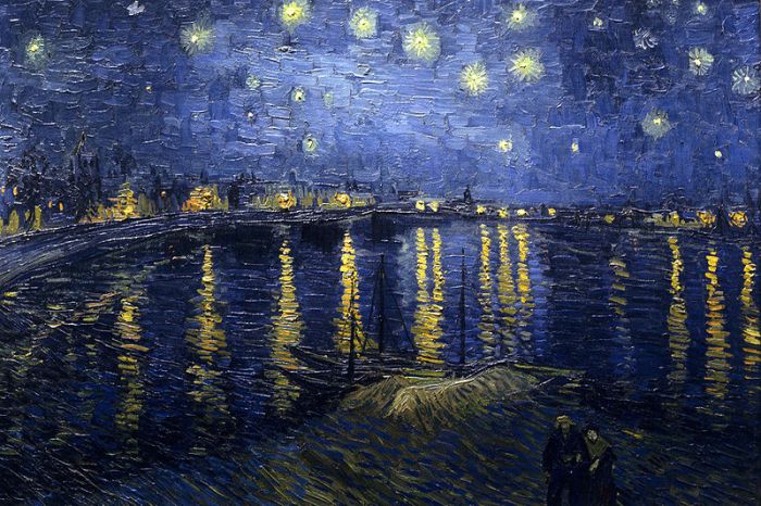 Gogh Starry Night. Starry Night Over the Rhone
